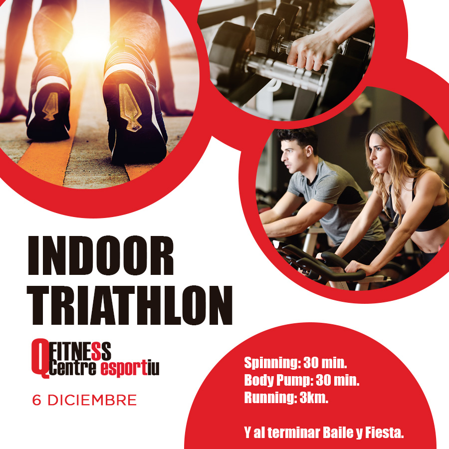 Ven a participar en el nuevo Indoor Triathlon Qfitness